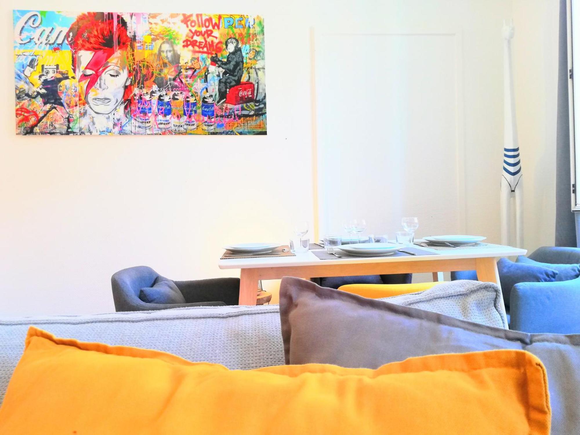 De 2 A 6 Personnes - Le Street'Art - Sarrebourg Centre - Gare A 500M - A 20 Minutes De Center Parc Et Parc Animalier Sainte-Croix - Netflix - Wifi Appartement Buitenkant foto